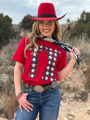 Red Stars & Stripes TX T-Shirt
