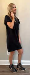 Black Mock Neck Dress