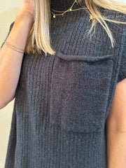 Black Mock Neck Dress