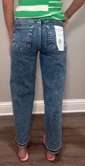 Risen Crop Boyfriend Jeans