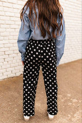 Black Polka Dot Pant