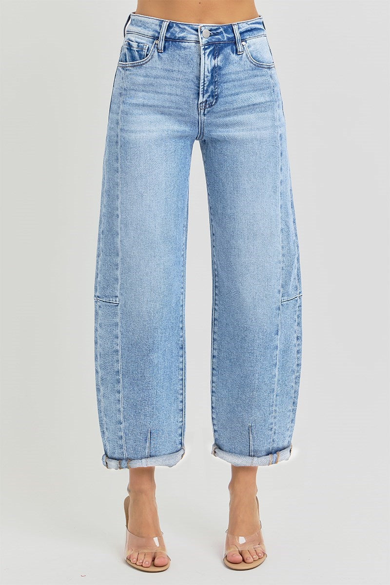 Risen High Rise (SLIGHT) Barrel Jean