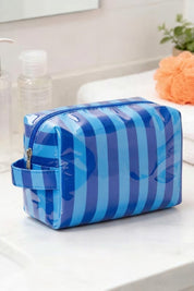 Striped Travel Essentials/Cosmetic Bag - 4 COLORS!