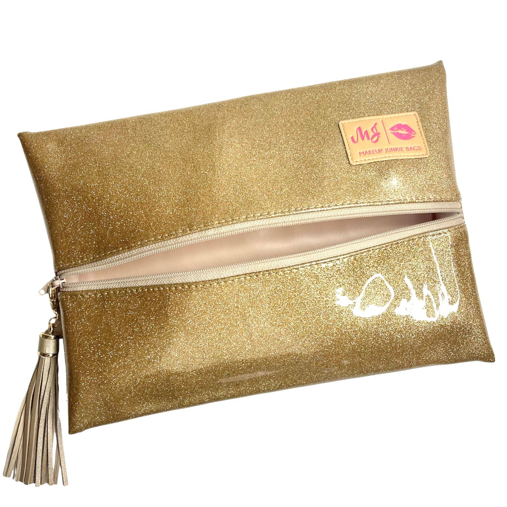 Stardust Gold Makeup Junkie Bag
