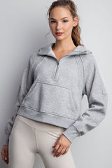 French Terry 1/4 Zip Hoodie - 2 COLORS