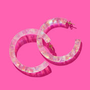 Confetti Hoop Earrings - Assorted Colors