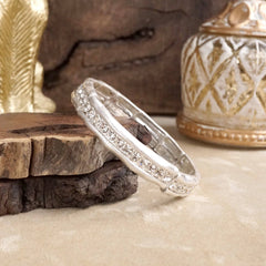 Crystal & Pearl Bangle Bracelets