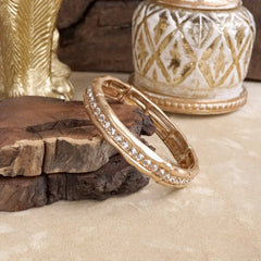 Crystal & Pearl Bangle Bracelets