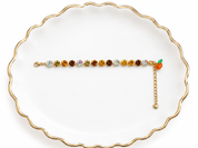 Posh Pumpkin Rhinestone Bracelet