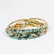 Blues Crystal Bracelet Set