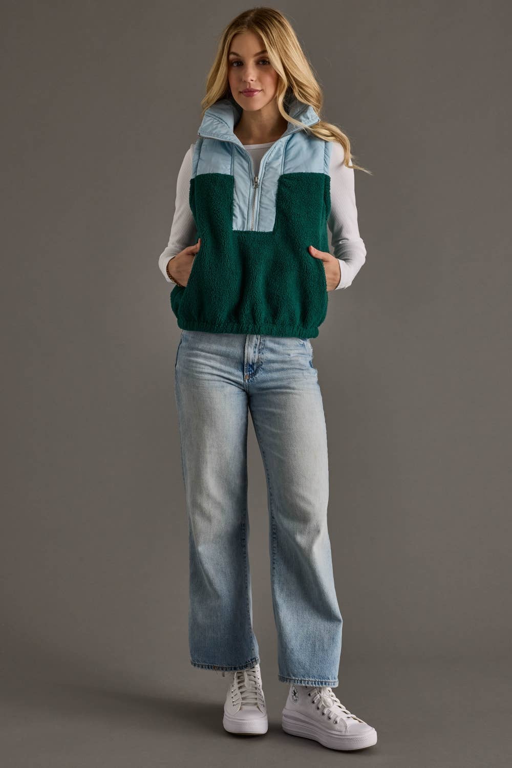 Lt. Blue & Green Vest