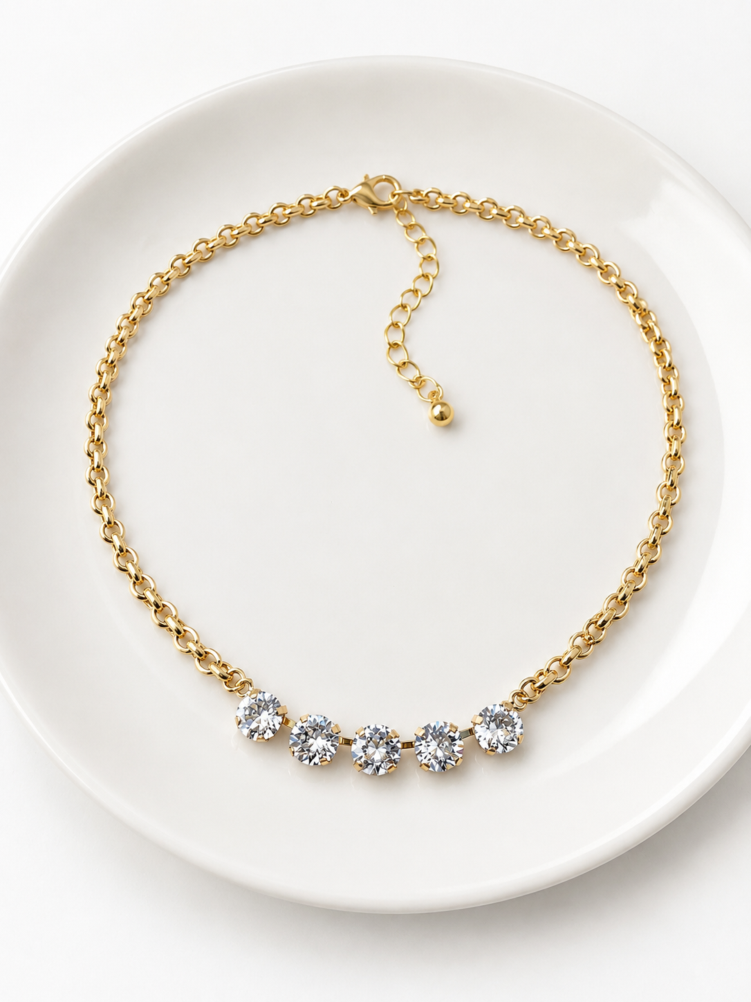Classic Queen Rhinestone Necklace
