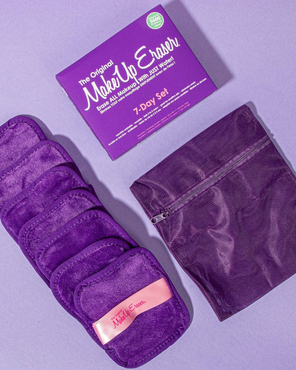 Queen Purple 7-Day Makeup Eraser Set