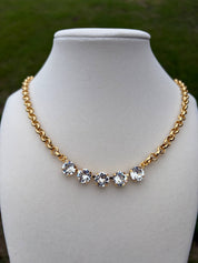 Classic Queen Rhinestone Necklace