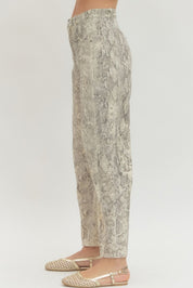 Snake Printed Pants