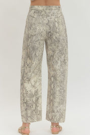 Snake Printed Pants