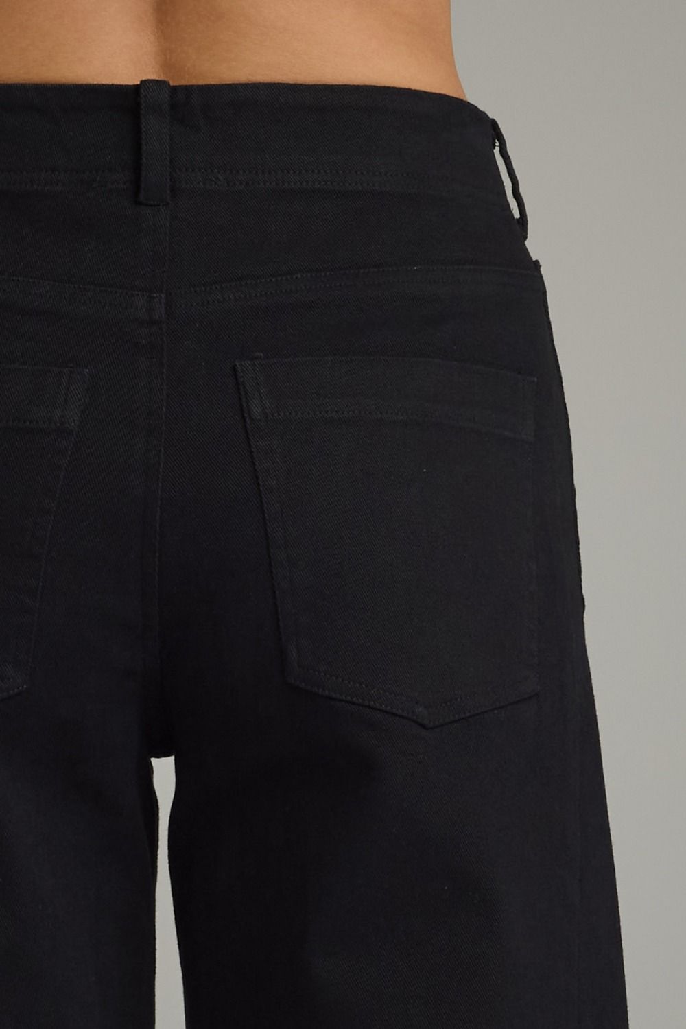 Black Knit Wide Leg Pants