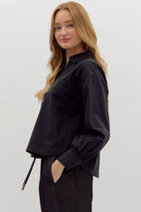 Collared Layering Top w/ Fabulous Details - 2 COLORS