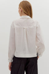 Collared Layering Top w/ Fabulous Details - 2 COLORS