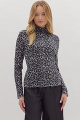 Soft Leopard Long Sleeve Top - 2 COLORS