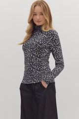 Soft Leopard Long Sleeve Top - 2 COLORS