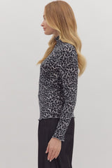 Soft Leopard Long Sleeve Top - 2 COLORS