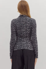 Soft Leopard Long Sleeve Top - 2 COLORS