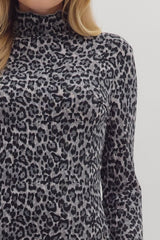 Soft Leopard Long Sleeve Top - 2 COLORS