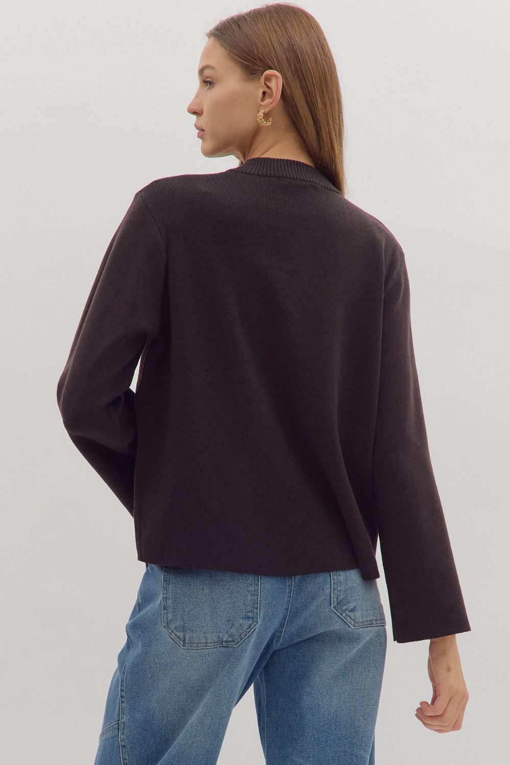 Black Wide Sleeve Top