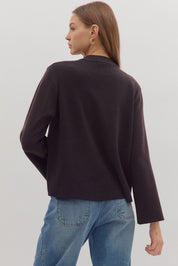 Black Wide Sleeve Top