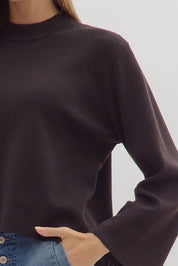 Black Wide Sleeve Top