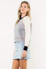 Colorblock THML Knit Top