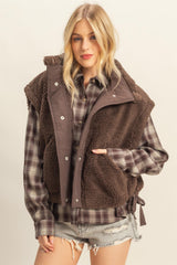 Brown Sherpa Vest