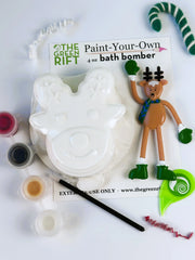 Reindeer Bath Bomb (Paint-Your-Own)