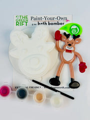 Reindeer Bath Bomb (Paint-Your-Own)