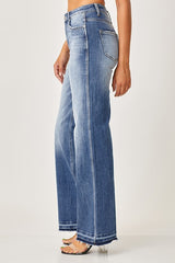 High Rise Wide Leg Straight Jeans