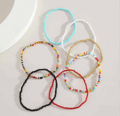 Beaded Stretch Ankle Bracelets